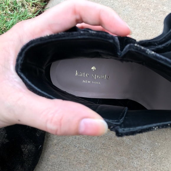 Kate Spade Black Langley Bow Booties - Picture 6 of 8